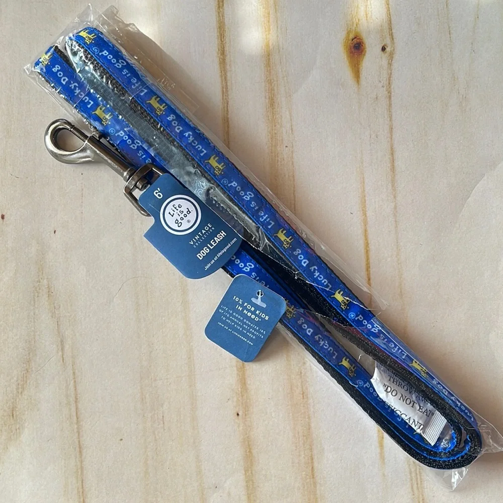 Life is Good Rocket Dog Leash- Royal Blue